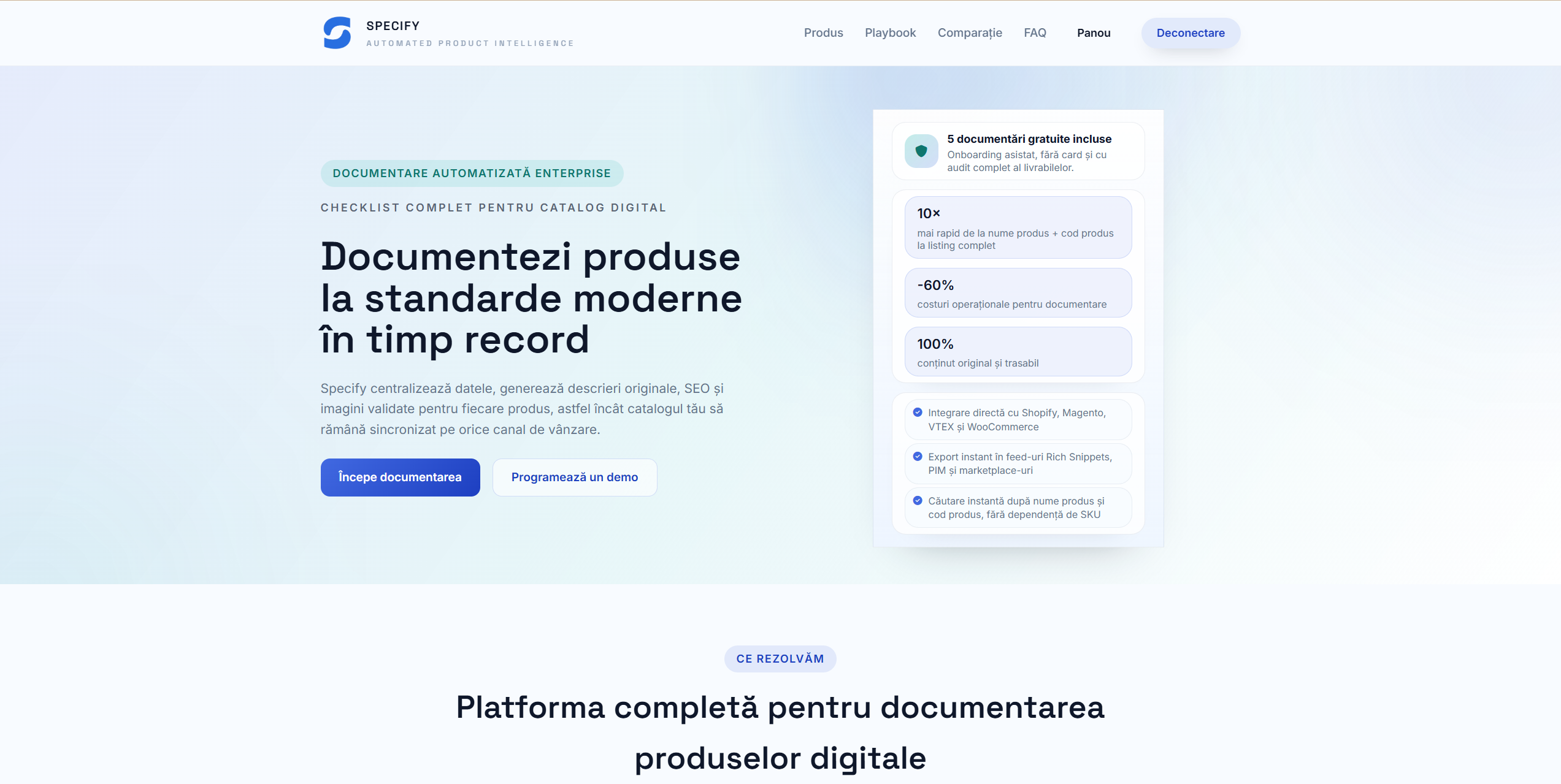 Specify — Site-uri
